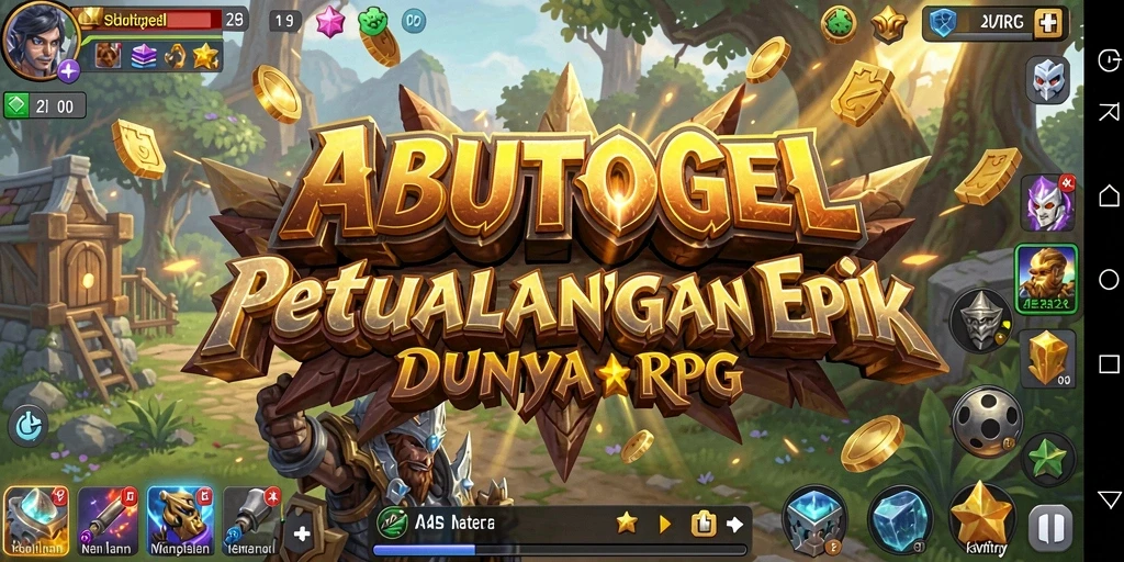 Tampilan epik dari gameplay RPG ABUTOGEL yang menakjubkan.