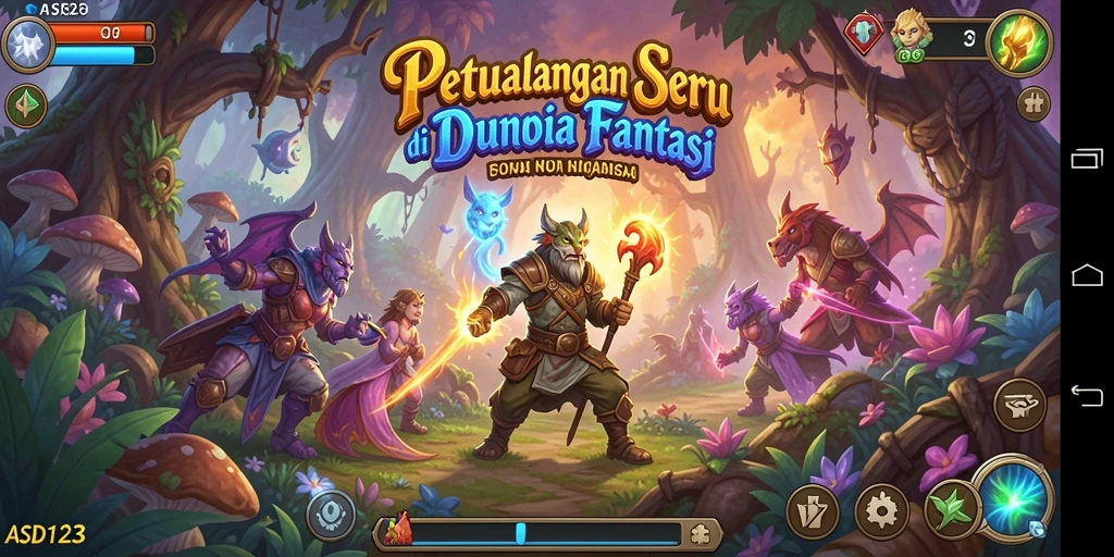Tangkapan layar menunjukkan karakter utama dalam petualangan yang menegangkan.