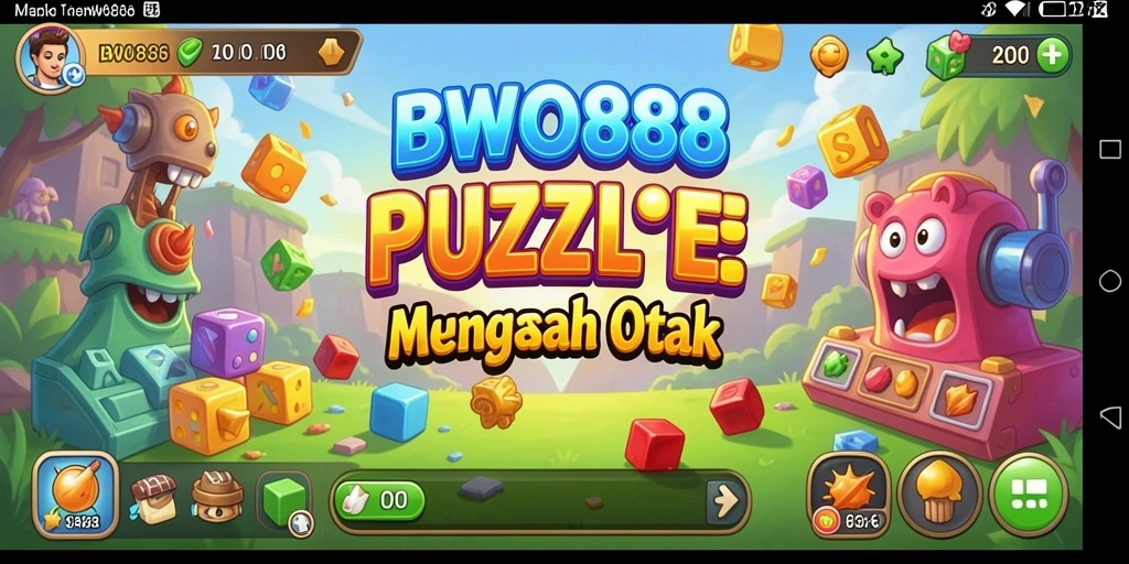 Tampilan gameplay menarik dari BWO888 dengan berbagai level Puzzle.