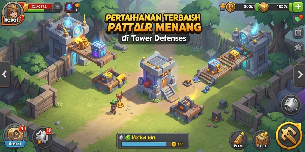 Screenshot utama KOKO11 menampilkan aksi mendebarkan dari gameplay Tower Defense.
