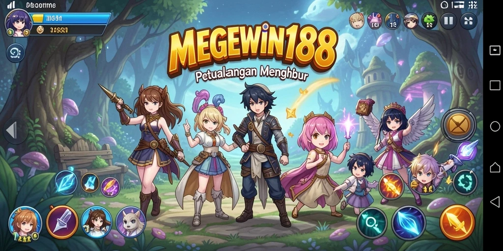 Tampilan gameplay menarik dari game Anime MEGEWIN188.