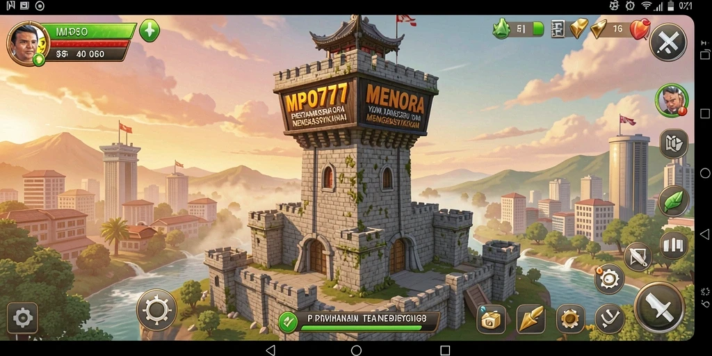 Tangkapan layar MPO777 memperlihatkan aksi mendebarkan dari gameplay Tower Defense.