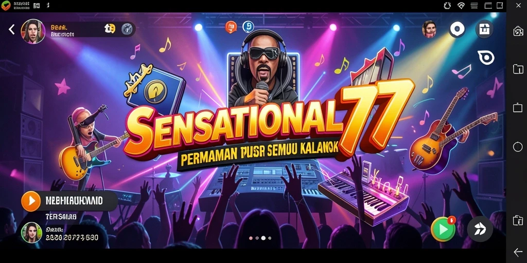 Tampilan utama gameplay SENSATIONAL77 yang mengasyikkan.