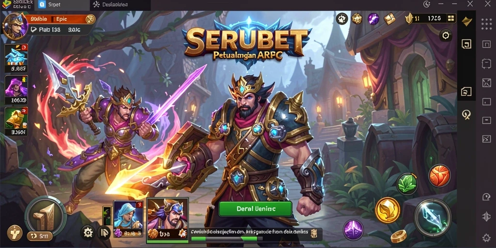 Gameplay SERUBET dengan aksi seru dan karakter yang memukau.