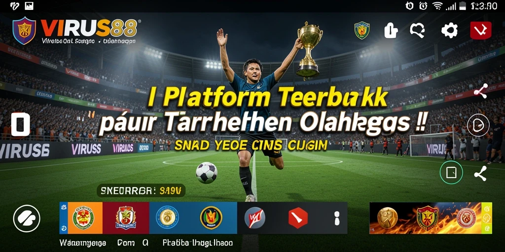 Screenshot menampilkan antarmuka taruhan olahraga yang menarik dan informatif.